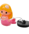 Super Solid Rubber Mermaid Tub Stopper Plug With Sturdy Anchor Chain, pink mermaid design, rubber material, cute and functional