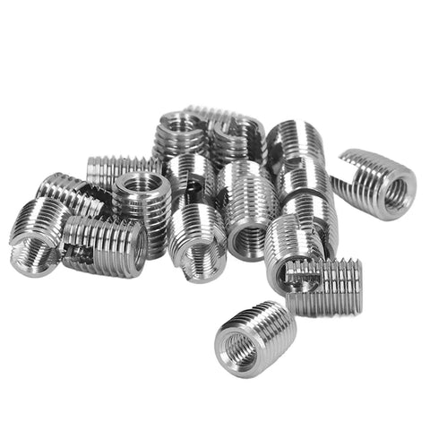 Self Tapping Insert Kit For M5x0.8 Female And M8x1.0 Male Threads Stainless Steel Wire Thread Repair Inserts 20 Pcs, assorted inserts