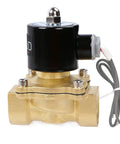 Brass 1 Inch Electric Solenoid Valve 24V DC Normally Closed with Viton Seals, corrosion resistant industrial grade valve
