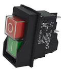 Electromagnetic Pushbutton Switch 120 Volts And 220 Volts Dual Voltage 4 Pin 16A For Garden Tools And Power Tools, Heavy Duty Start Button