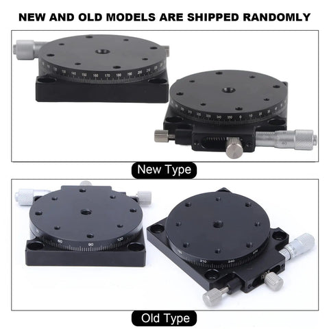 New and old models of 60mm Fine Tuning Optical Sliding Stage With 360 Degree Sliding Table Rock Solid Manual Displacement RS60 L