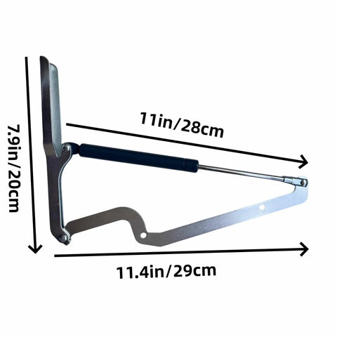 2 Pack Lid Piston Shock Gas Struts For Deck Box Hinges Replacement Parts, Slow Close Safety For Heavy Lids, Easy Install arms