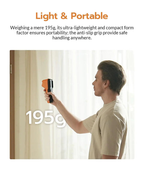 Thermal Imaging Camera With Edge Enhancement And Dual Mode Inspection For Real Time Temperature Display, Center Hot Cold Spot Readouts, Thermometer Mode For Fast Point And Shoot Readings, Full Screen Thermal Imaging For Moving Target Monitoring. 195g handheld use
