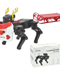 Dope Robotic Dog Kit for Teens and Adults Voice and App Control Programmable Open Source Coding STEM DIY Project ESP32 Bionic Quadroped With 12 DOF Servos and 1 DOF Camera Realistic Movements and Easy Learning, black robot dog kit with box