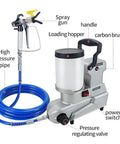 Yxinhongyue 2024 High Pressure Airless Paint Sprayer, 1600W Portable Emulsion Gun showing spray gun, loading hopper, and hoses.