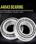 Two Pack High Speed Tapered Roller Bearings With 25 mm Inner Diameter And 50.292 mm Outer Diameter And 14.22 mm Thick