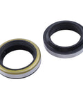 Premium Hydraulic Cylinder Seal Kit For Kubota BX1800D BX1830D BX2200D Steering Cylinders Replaces OE K2561-16600 K2561-16560 H12200, black rubber seals