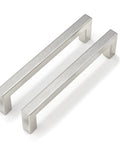 30 Pack 5 Inch Brushed Nickel Cabinet Pulls Square Drawer Handles For Kitchen Cabinets Cupboards And Dressers, Rust Resistant Stainless Steel