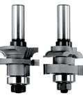 Top Shelf Ogee Router Bit Set Featuring Two Heavy Duty Stile And Rail Pieces With 1-5/8 Inch Diameter, steel router bits
