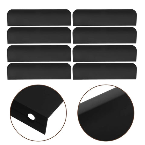 Matte Black Aluminum Finger Edge Cabinet Pulls 150mm Hidden Concealed Drawer Handles 10 Pack For Kitchens And Furniture Cabinets Slick Modern Hardware