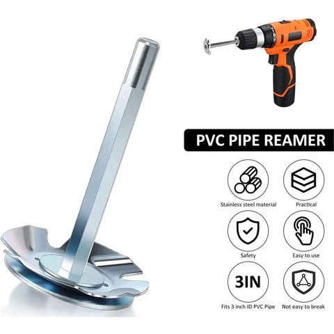 Seven Piece PVC Socket Saver Set With Stainless Steel Plumbing Fittings For Household Repairs and half inch drill use