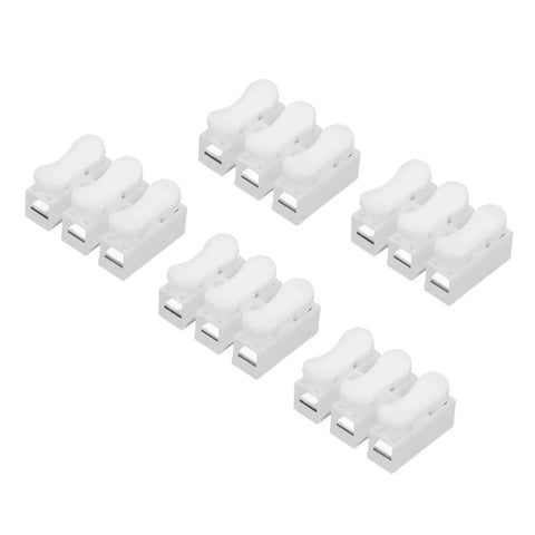 200 Pack Quick Connector Cable Clamps Terminal Block Wire Press Springs For Electric Motors And Electrical Projects, Easy 3 Step Assembly