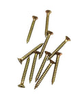 M4x35mm Wood Screws Flat Head Countersunk Self Tapping Coarse Thread Carbon Steel Yellow Zinc Coating For Wood To Wood Carpentry And Drywall