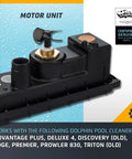 Replacement Motor Unit For Robotic Pool Cleaner 9995372RD EX Genuine Part Black Easy Install Long Lasting High Performance