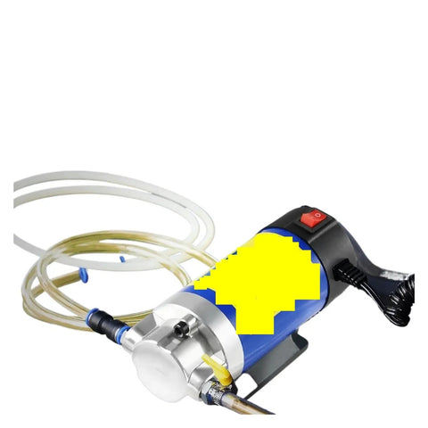 Heavy Duty Portable Oil Transfer Pump 12 Volt Electric Fluid Sucker That Flows 1-4 Liters Per Minute with hoses and power switch.