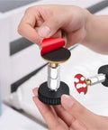 Hands showing No Wobble Headboard Stopper Set For Adjustable Bed Frames And Furniture 10 Pcs Universal Threaded Stabilizers in use.