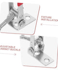Heavy Duty Adjustable Toggle Latch Clamp Set Toolbox Cabinets Metal Drawers Galvanized Iron Pull Latch Buckle Joint Easy Install Corrosion Resistant Multipack Built Tough, fixture installation view