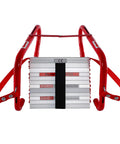 Retractable Fire Escape Ladder For Two Story Homes 15 Foot Aluminum Steps With Extra Wide Anti Slip Rungs Portable No Assembly