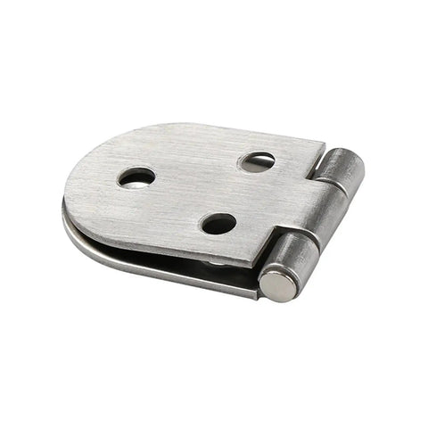 Self Supporting Flush Hinge For Folding Sewing Machine Table And Cabinet Hardware Makes Your Furniture Super Easy To Fold Flat In Style, stainless steel finish.