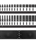 Three Eighths Inch Drive Six Point Impact Socket Set With Rails Thirty Piece Shallow And Deep Sockets From Quarter Inch To One Inch