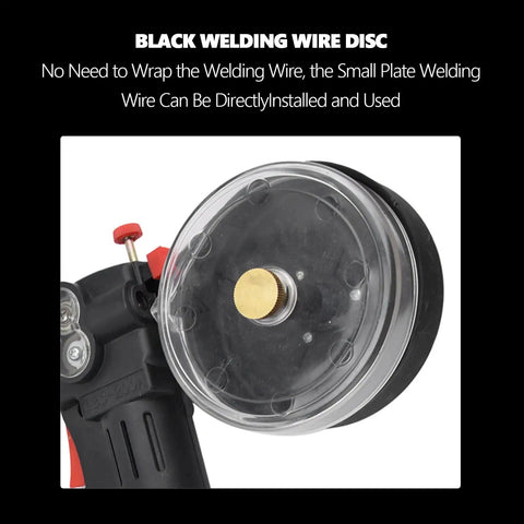 Close-up of Spool Gun For Mig Welder Heavy Duty Workhorse 200A Air Cooled Welding Accessory showing transparent spool hub.