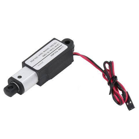 Smash Through Any Job With This 12V Linear Actuator And Aluminum ABS Build For Heavy Duty Automation In Farm Gear And Cabinet Doors Featuring End Switch, close-up view with wires.