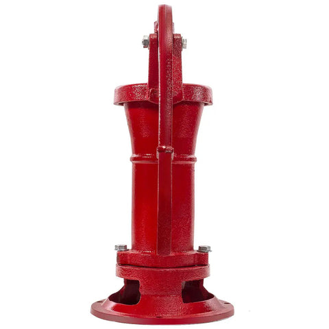 Red Old School Cast Iron Hand Water Pump For Wells And Gardens Antique Pitcher Pump With Up To 25 Feet Lift Durable Manual Well Pump