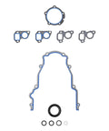 Engine Timing Cover Gasket Set for Silverado 1500 and Compatible Isuzu Ascender Buick Rainier LaCrosse Allure Cadillac Escalade ESV EXT SUVs Designed for Durable OE Style Seal and Easy Install for Long Lasting Performance, gasket kit