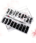 Two Piece Miniature Screw Set With Countersunk Round Screws For Small Machines Notebooks And Glasses Repair, Lightweight Portable Kit