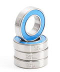 Cartridge Bearings 15x28x7mm Set For Bikes With Blue Chrome Steel Sealed Grease Full Balls 6902 Style Heavy Duty Hubs Pivot Replacement No Retainer Durable Bearing Kit 4 Pieces, stacked