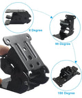 Heavy Duty Folding Brackets 4 Pack Self Locking Steel Hinges With Screws For 0 To 180 Degree Adjustable Support demonstration
