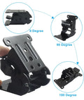 Hella Tough Heavy Duty Folding Brackets 2 Pack showing 0, 90, and 180 degree positions for adjustable support legs.