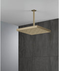 12-Inch Square Rain Shower Head With H2Okinetic Technology, 1.75 GPM, Universal Showering, Lumicoat Chrome Finish