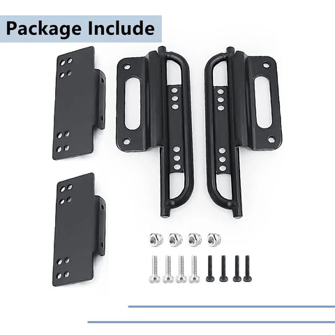 Heavy Duty RC Side Pedal Rock Rails Running Boards For 1 24 SCX24 Crawler Upgrades package with metal parts and screws
