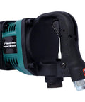 Heavy Duty One Inch Air Impact Wrench Churning Out Nineteen Hundred Ft Lbs Of Raw Torque With Three Forward Reverse Speeds And Included Sockets close up of trigger and handle