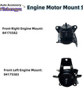 Front view 3 Piece Engine Mount Kit For GM Trucks And SUVs 2015 To 2020 Fits Escalade Silverado 1500 Yukon XL Yukon 4WD