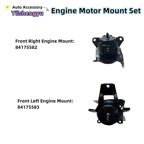 Front view 3 Piece Engine Mount Kit For GM Trucks And SUVs 2015 To 2020 Fits Escalade Silverado 1500 Yukon XL Yukon 4WD