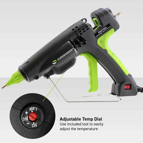 Heavy Duty 300 Watt Hot Glue Gun That Packs A Punch With Adjustable Temperature From 220 To 440 F Uses Full Size Sticks PRO9700A