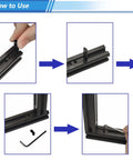 Assembly guide for 20 Piece Black 2020 Aluminum Extrusion Corner Bracket Set With Screws And Wrench For 20x20 Series 6mm Slot Profiles.