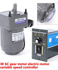 Built To Last Heavy Duty 15W 110V AC Single Phase Gear Motor with 125 RPM variable speed controller and torque gear reducer