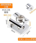 Detailed view of 16 Piece Cabinet Shelf Clips Zinc Alloy Glass Clamp Holders Wood Shelf Supports Bracket Clips