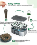 All In One Hydroponic Seed Pod Kit With 172 Pieces Including 60 Growing Sponges, 25 Baskets, 25 Germination Domes, 60 Label Stickers, And 2 Nutrients For Easy No Fuss Soil Free Year Round Indoor Growing Setup installation steps