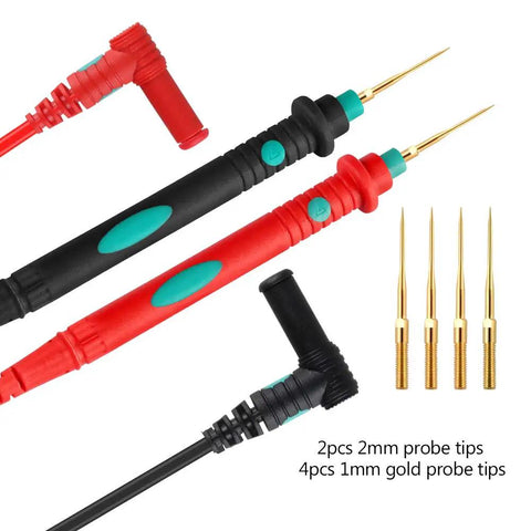Pro Grade Digital Multimeter Test Lead Kit With Alligator Clips, Replaceable Probes, 16 Piece Set For Safe Accurate Electrical Testing