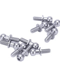 10 Pcs RC Aluminum Alloy Ball Link Track Rod Kit For TT01 TT02 RC Cars Rock Solid Upgrade Kit With Ball Screw Link Rods And Shock Absorber Ends silver ball link screws