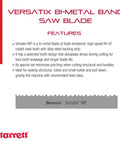 Tennax Pro Bi Metal Band Saw Blade For Cutting Pipes Tubes Structural Profiles And Bundles, 11 Feet Long, 1 Inch Wide, 0.035 Inch Thick, Heavy Duty Go To Metal Cutting Blade Model 9957611