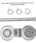 Beefy, Heavy Duty Sliding Door Hanging Wheel Track Roller Replacement for Industrial Doors, steel components on display