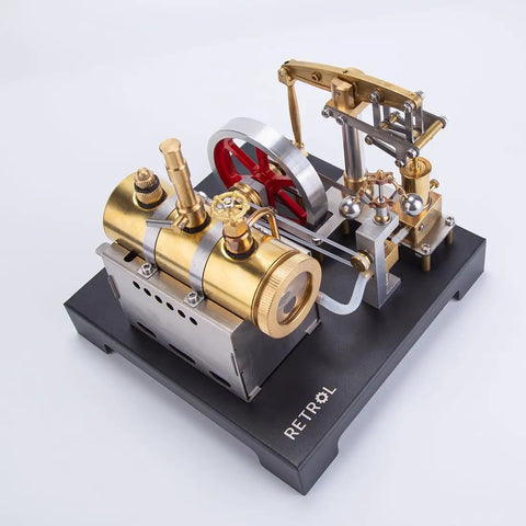 Do It Yourself Steam Beam Engine Model That Runs Full Metal Boiler Kit With Centrifugal Flyball Governor on display