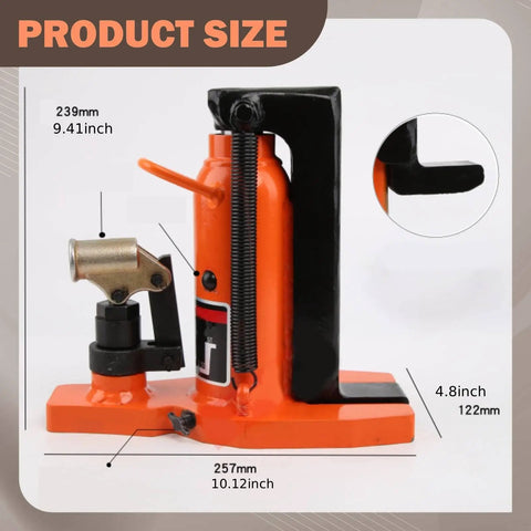 Product size image of Rock Solid Heavy Duty Hydraulic Claws Jack With Low Profile Design And Compact Metal Body for equipment lifting.