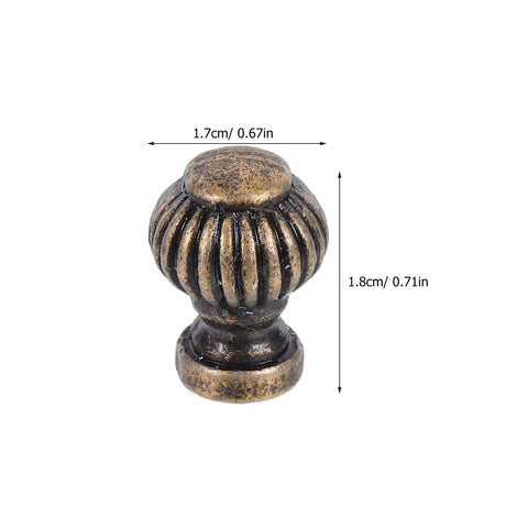 Vintage Pumpkin Drawer Pulls 12 Piece Set Old School Round Cabinet Knobs For Jewelry Boxes Cupboards And Furniture Hardware In Small Lantern Green Bronze Finish With A Comfy Grip