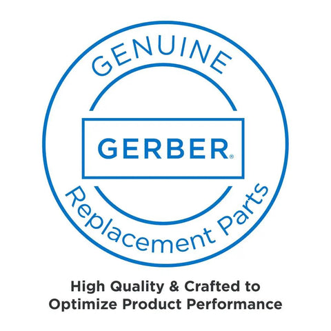 Seal of authenticity with 'GERBER Genuine Replacement Parts' text